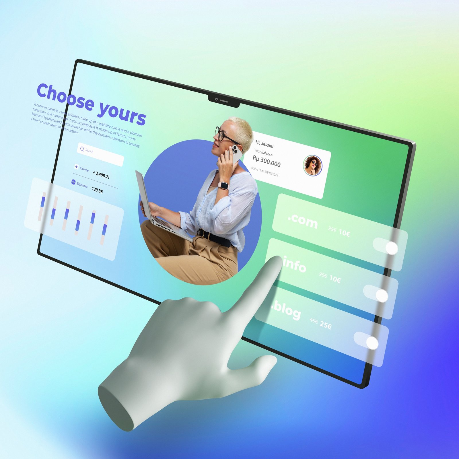 One Page com Template Profissional